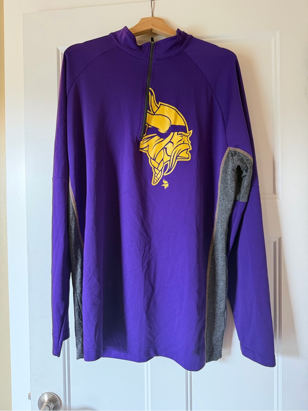 Minnesota Vikings Purple Quarter-Zip Pullover